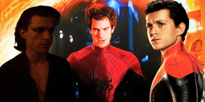 Two Tom Hollands and Andrew Garfield together