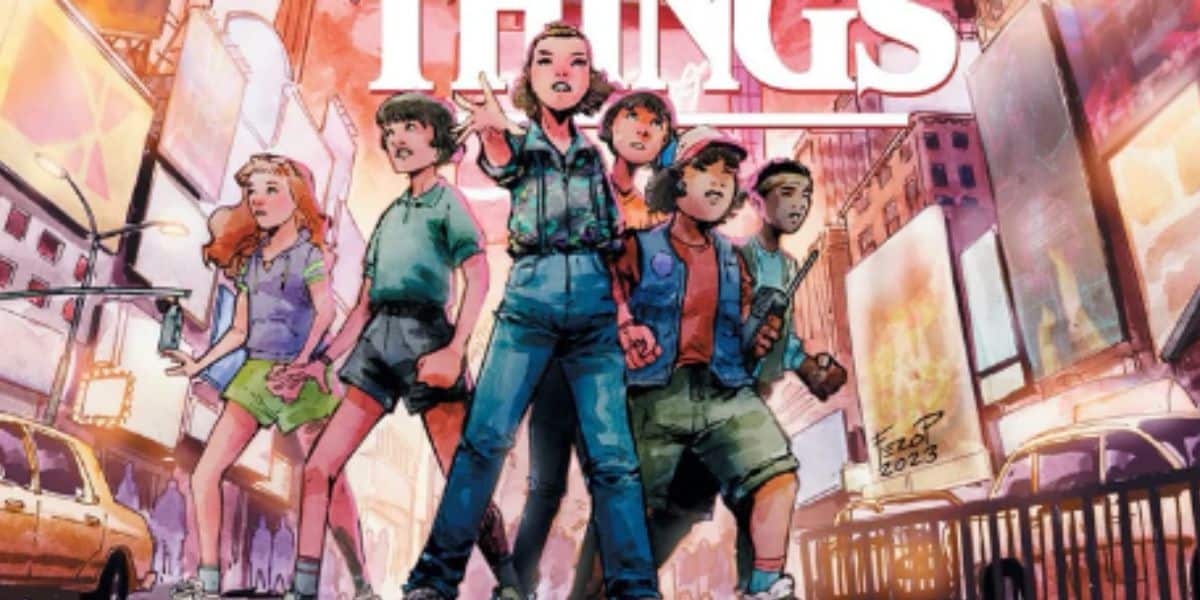 'TMNT x Stranger Things' cover