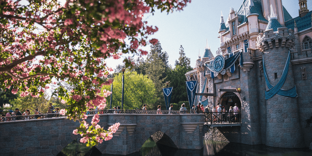 Sleeping Beauty Castle at Disneyland Park in Anaheim, CA