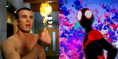Spider-Verse Chris Evans human torch Spider-Man Fantastic Four