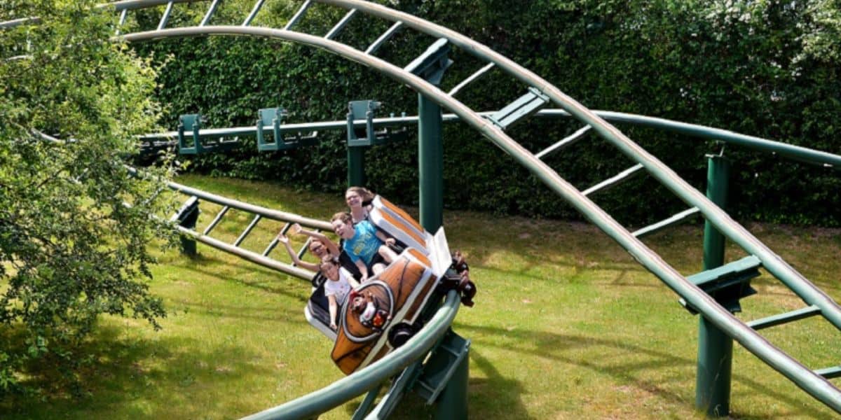 Guests ride The Hot One at Klotti Park