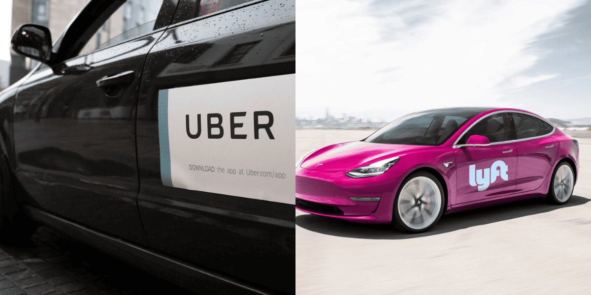 Uber and Lyft side by side comparison