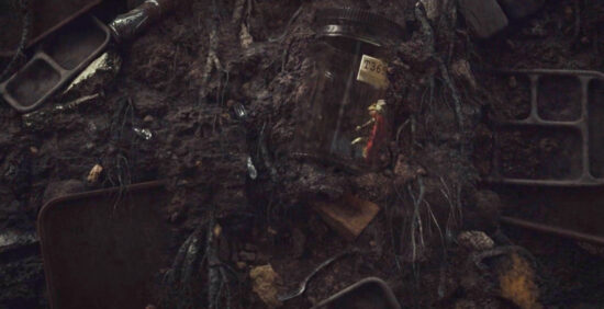 Frog Thor in a glass bottle in 'Loki'