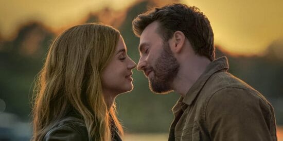 Ana de Armas and Chris Evans in Ghosted