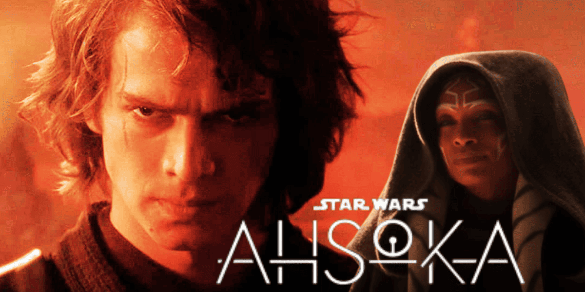 Anakin Skywalker with Ahsoka Tano