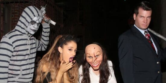 Ariana Grande with Scare Actors at Halloween Horror Nights