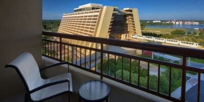 Balcony overlooking Disney's Contemporary