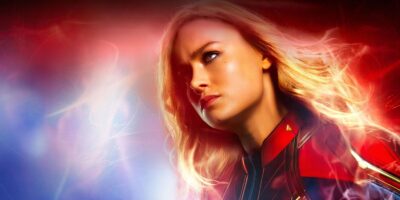 Captain Marvel stares dramatically