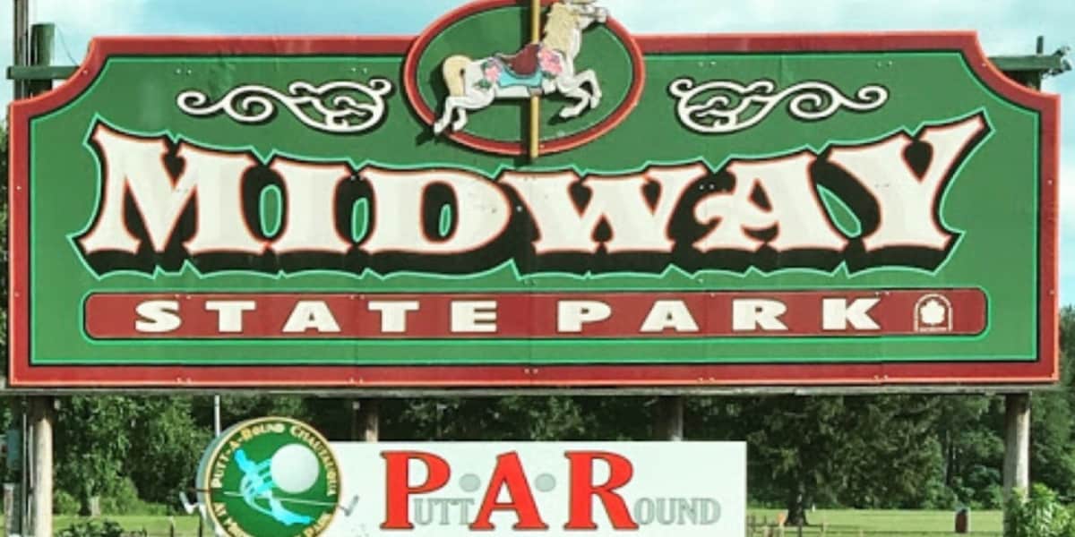 Midway State Park sign