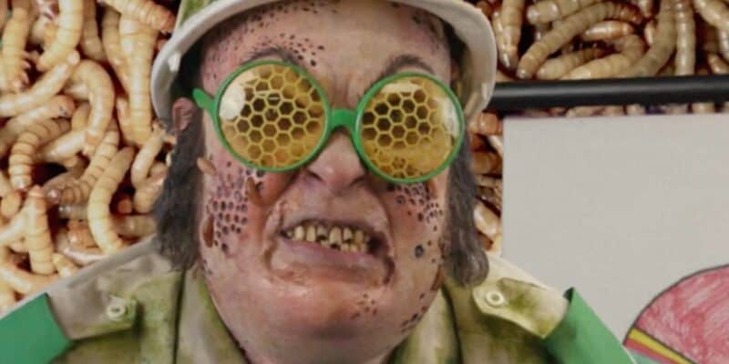 Larry Larva from the Exterminatorz Terror Tram at Halloween Horror Nights at Universal Studios.
