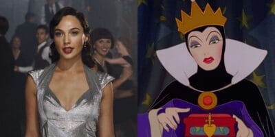 Gal Gadot (left) and Evil Queen (right)