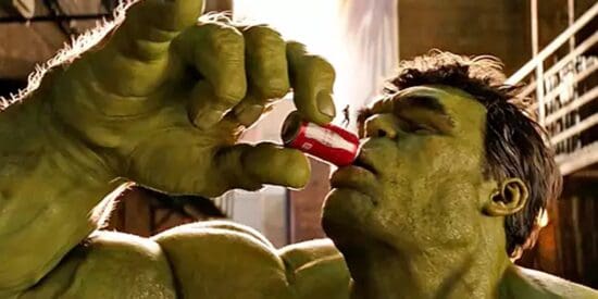 Hulk and Ant-Man Marvel product placement for Coca-Cola