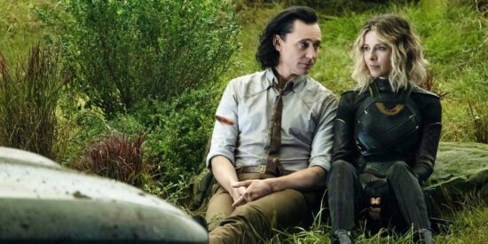Tom Hiddleston and Sophia Di Martino in Loki