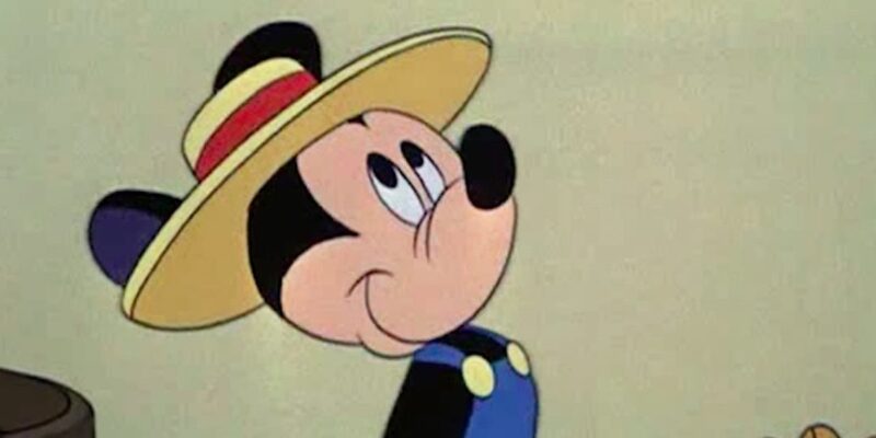 Mickey Mouse in a hat