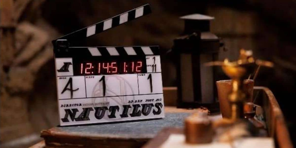 Nautilus show productions behind the scenes with clapboard