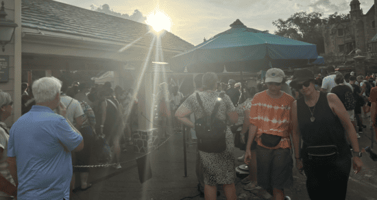 haunted mansion line after three day refurbishment causes 10 hour prolonged delay in opening 