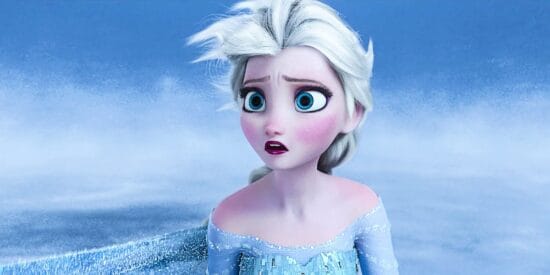 Shocked Elsa in Frozen
