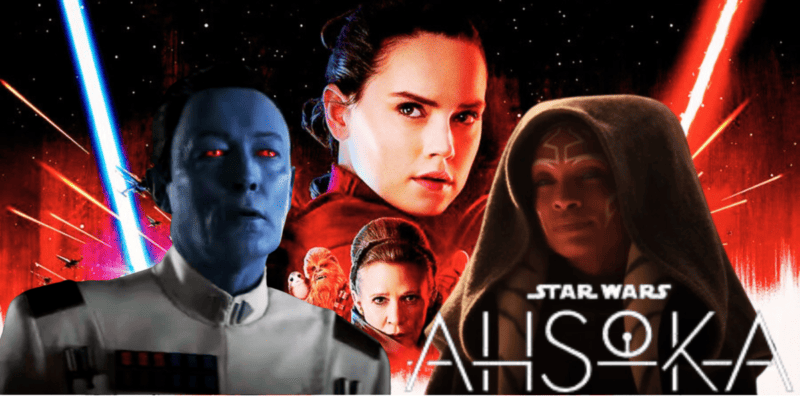 The Last Jedi poster with Thrawn and Ahsoka Tano