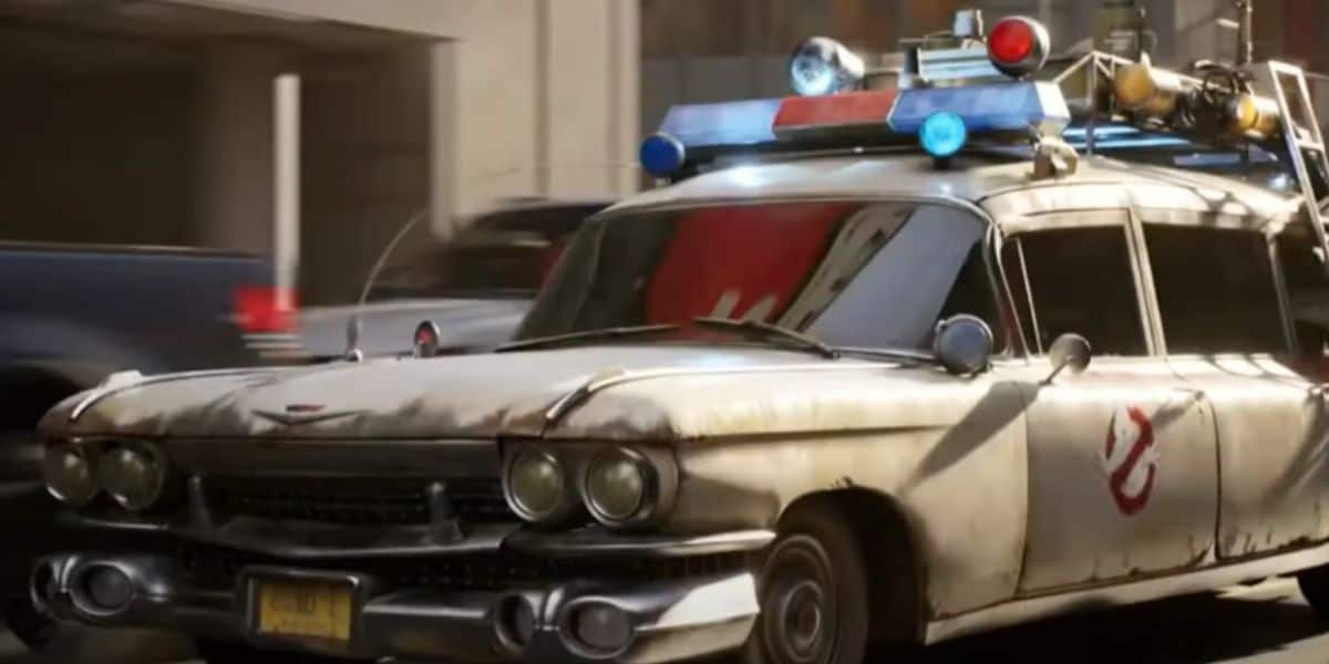 The Ecto-1 racing through New York in the new 'Ghostbusters' short film