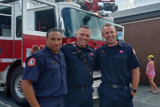 Disney in Halifax is supported by the Bridge Walk, Fire Dept. members pictured here