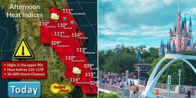 A dangerous heat wave strikes Disney World, leading to massive wait times throughout the Parks