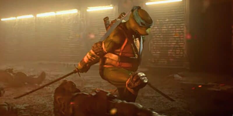 Leonardo fighting in the new TMNT short fan film from YouTuber John Likens