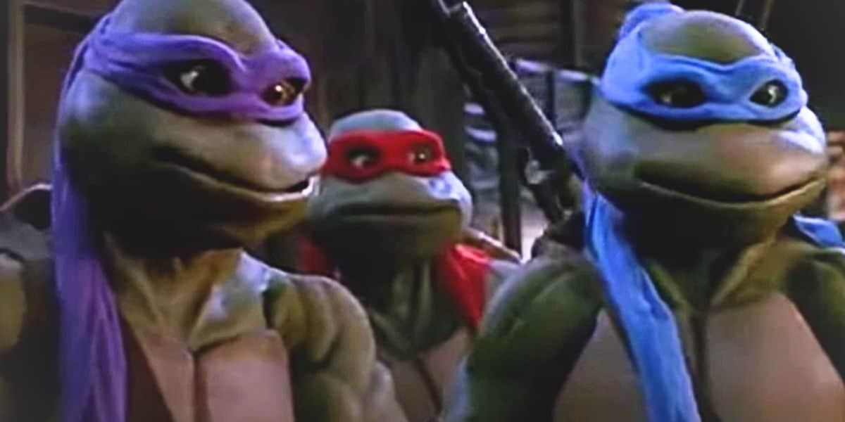 Donatello, Raphael, and Leonardo in 'Teenage Mutant Ninja Turtles: The Secret of the Ooze'