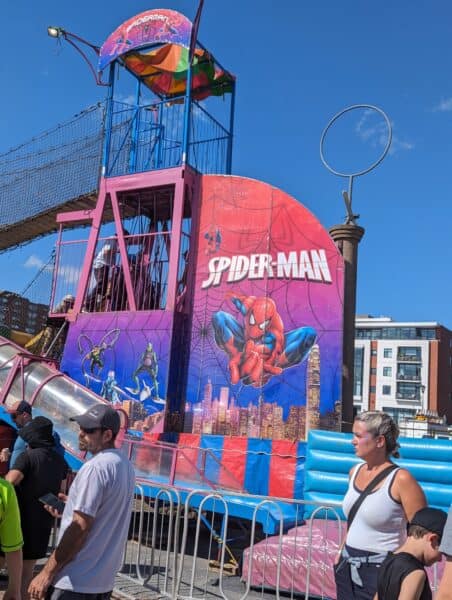 Taken near the Disney in Halifax cruise port, with the pop-up theme park drawing DC crowds