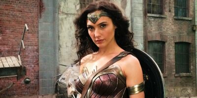 Gal Gadot posing as Wonder Woman