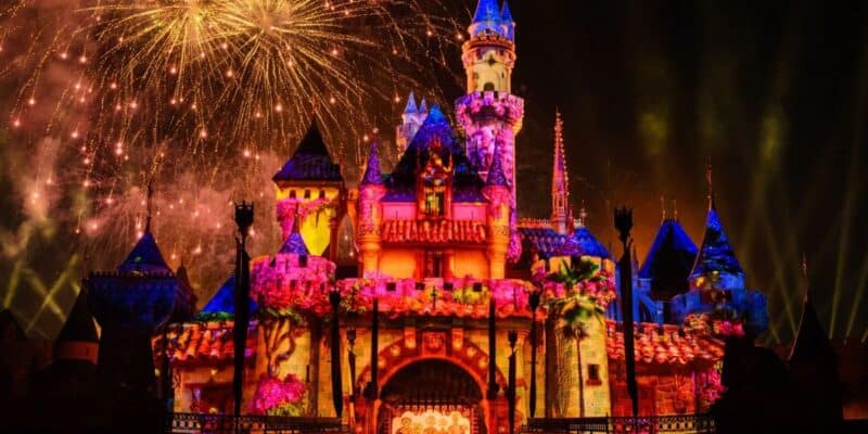 Wondrous Journeys fireworks over Sleeping Beauty Castle at Disneyland