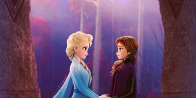 Anna and Elsa in 'Frozen 2' in the woods