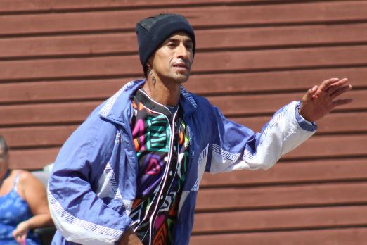 BBoy Arsin a member of the World Stage Dancers and USA Break Dancers celebrating 50 years of hip hop