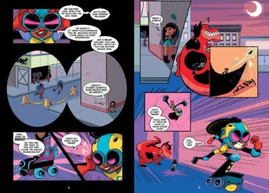 Spoilers: Moon Girl and Devil Boy graphic novel scene