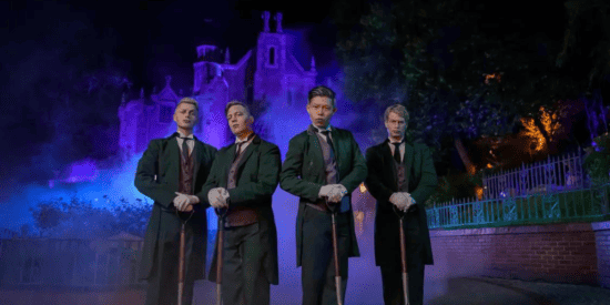 Disney sets out to ban impertinent Guests, represented by Walt Disney World Resort Cast Members dressed as ghost butlers in front of the Haunted Mansion in Magic Kingdom.