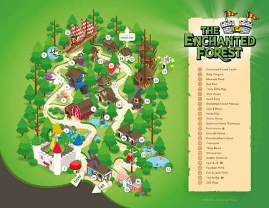 Map of the Enchanted Forest