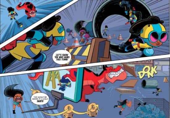 Spoilers: Moon Girl and Devil Boy graphic novel scene