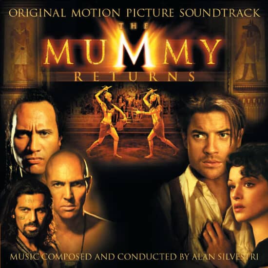 The official promotional image for the movie 'The Mummy' starring Dwayne 'The Rock' Johnson and others.