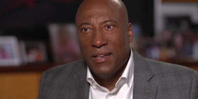 Byron Allen being interviewed