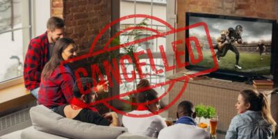 ESPN Canceled, people watching football