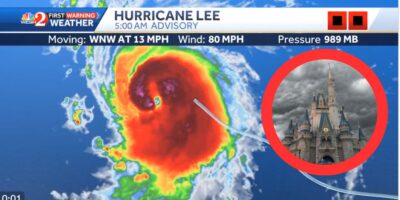 Hurricane Lee projections for Walt Disney World and Florida