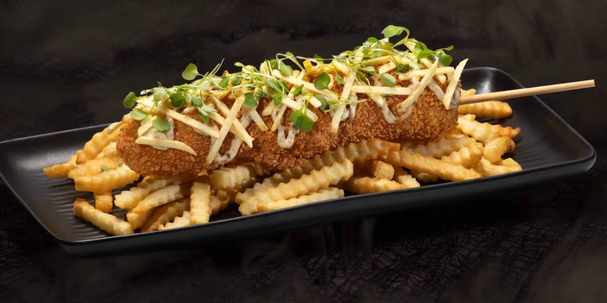 The Cordyceps Corn Dog from Halloween Horror Nights