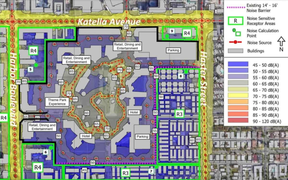A speculative map for a new shopping district or theme park for Disneyland Resort DisneylandForward