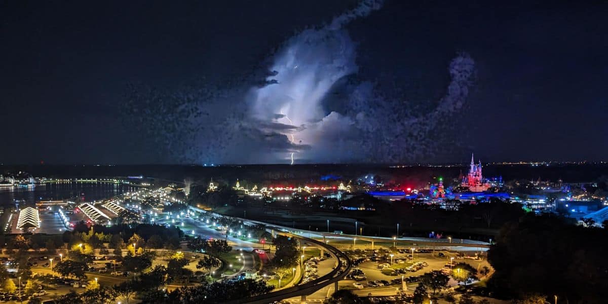 lighning-over-magic-kingdom-at-night