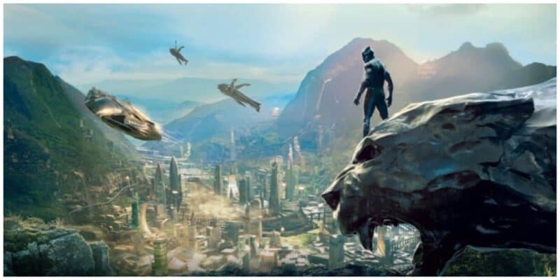 art from black panther, disney parks
