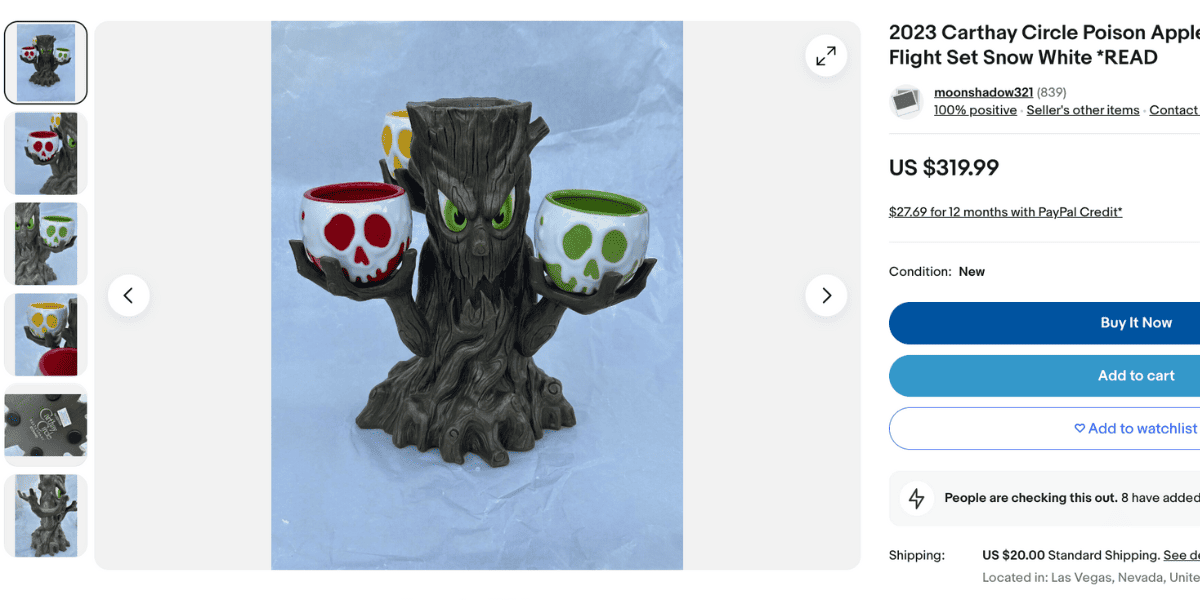 A Spooky Tree Flight set being sold for $319 on eBay. 