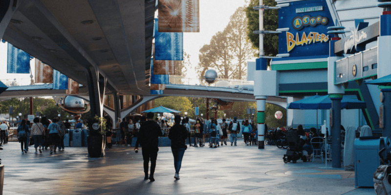 Tomorrowland at Disneyland Park, where guests are increasingly getting sick