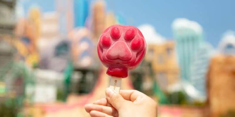 Red paw popsicle from Shanghai Disneyland's Zootopia land