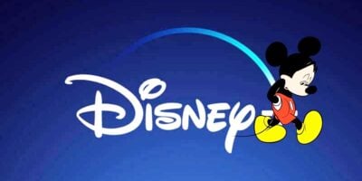 Sad Mickey Mouse walking away from the Disney+ logo
