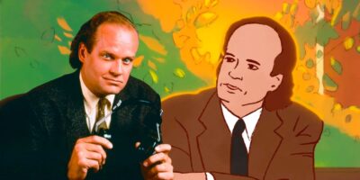 Frasier and his cartoon version
