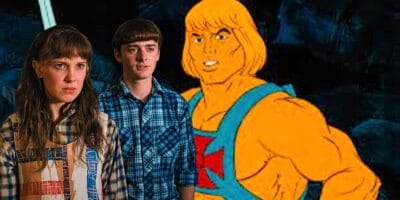 Stranger Things cast and He-Man together